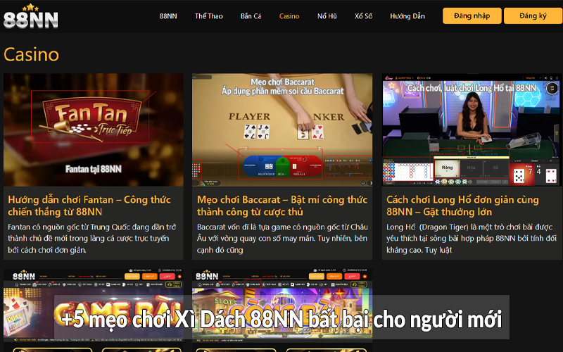 +5 mẹo chơi Xì Dách 88NN bất bại cho người mới