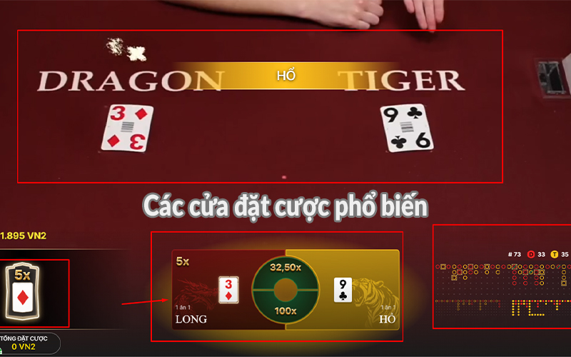 Các cửa đặt cược phổ biến